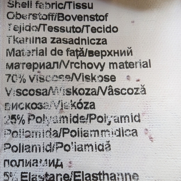 Casual Striped Red and Black Women's Blazer Collarless Size M Us 8 - Picture 9 of 10